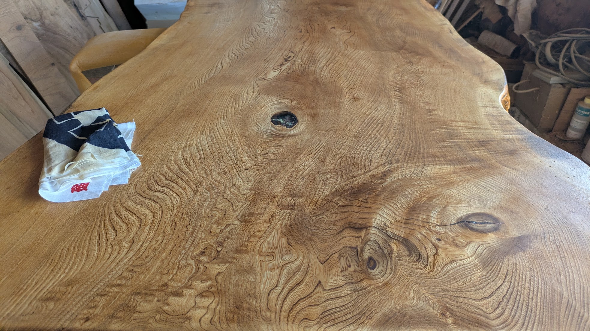 Live edge slab
