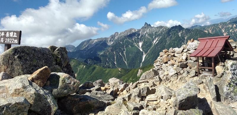 燕山荘からの稜線