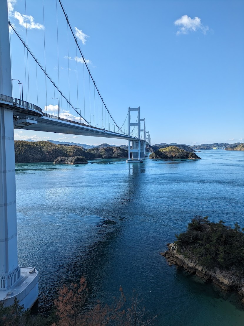 Shimanami Kaido bridge over the Seto Inland Sea